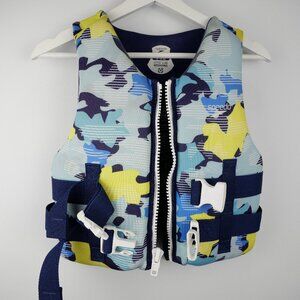 Speedo Life Jacket Vest Youth 50 - 90 Pounds 2 Belts US Coast Guard Approved